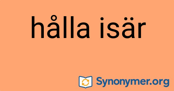 Bild som illustrerar uttrycket hålla isär och dess synonymer.